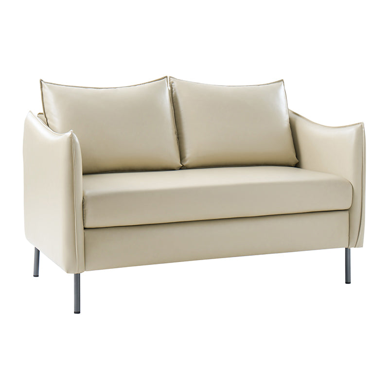 Vic Modern Industrial Loveseat with PU Leather