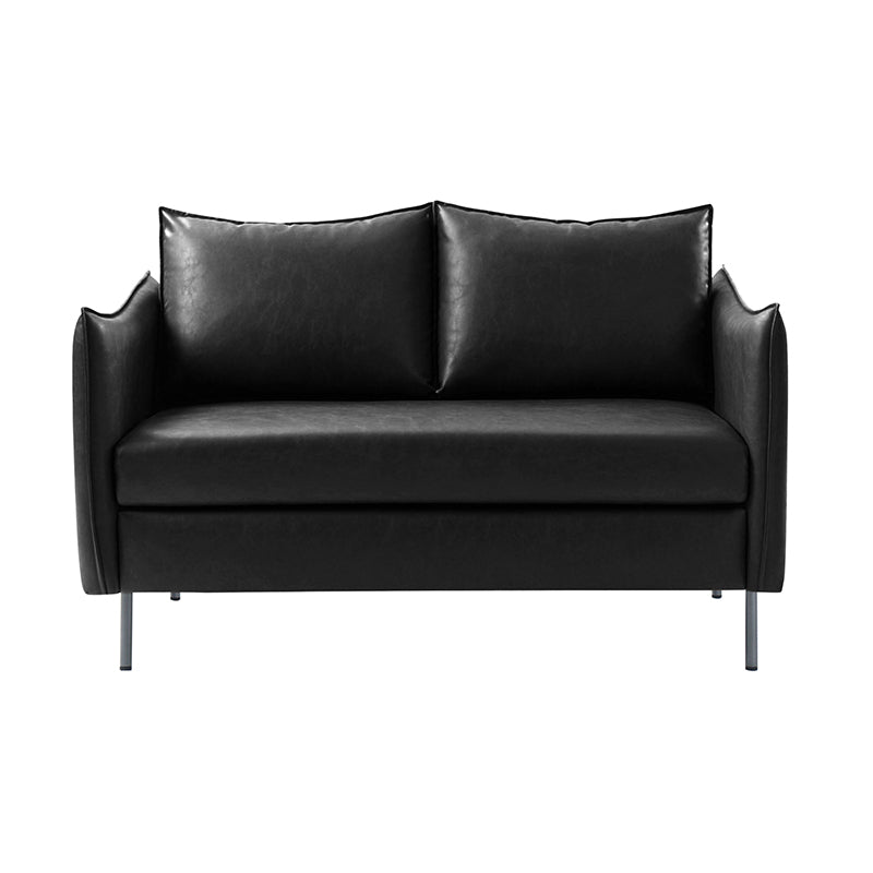 Vic Modern Industrial Loveseat with PU Leather