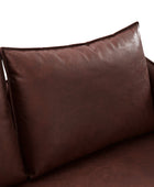 Vic Modern Industrial Loveseat with PU Leather