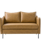 Vic Modern Industrial Loveseat with PU Leather