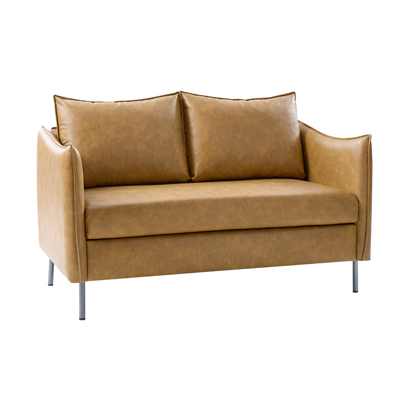 Vic Modern Industrial Loveseat with PU Leather