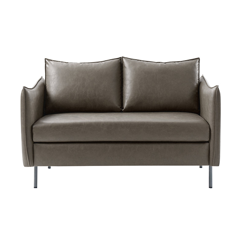 Vic Modern Industrial Loveseat with PU Leather