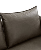 Vic Modern Industrial Loveseat with PU Leather