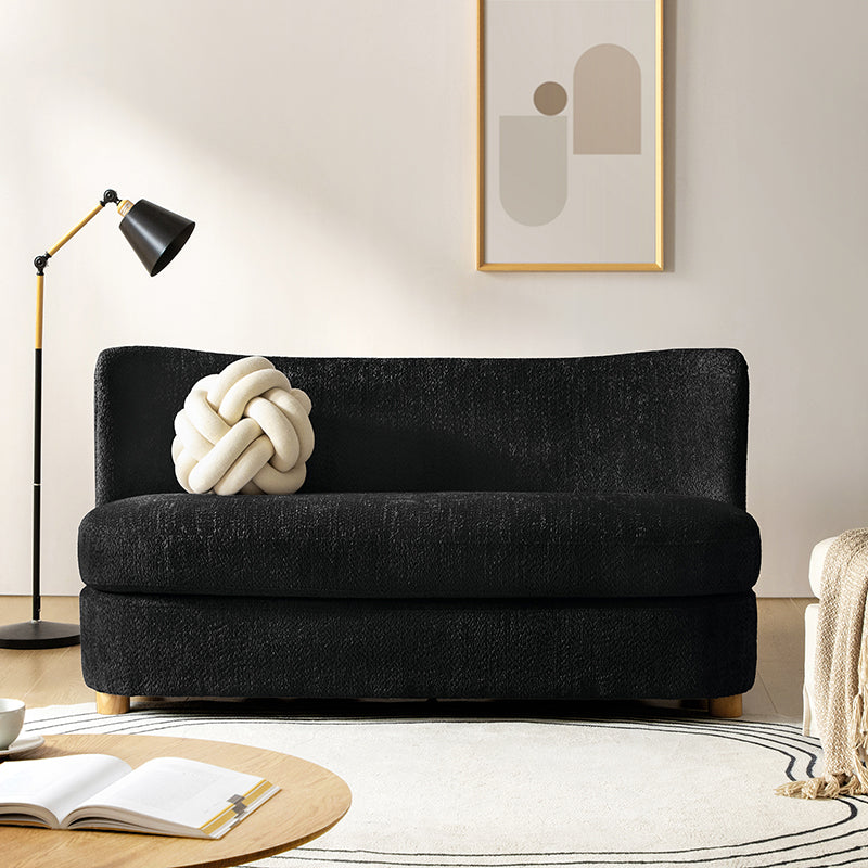 Rod Modern Aesthetics Loveseat with Thick Seat Cushion