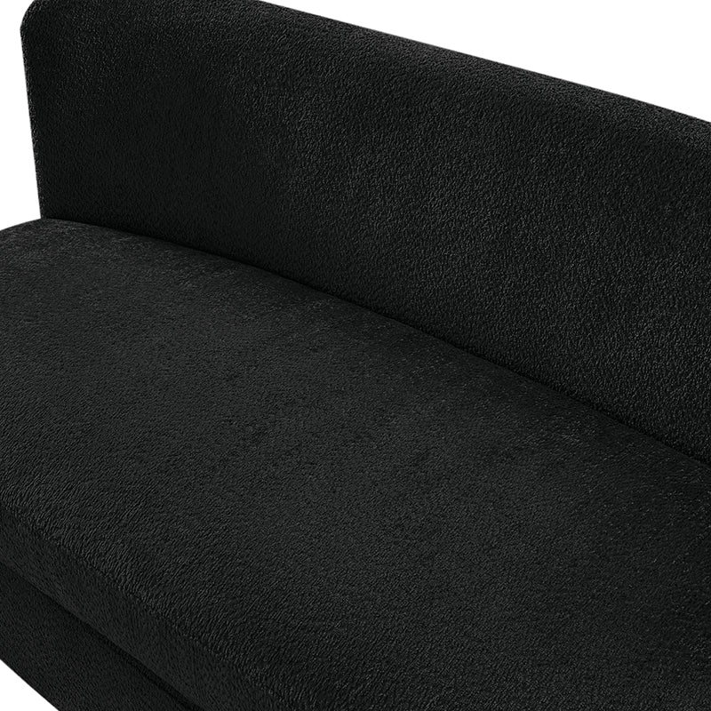 Rod Modern Aesthetics Loveseat with Thick Seat Cushion