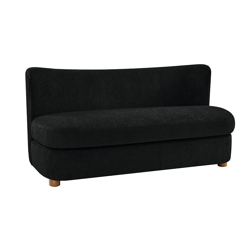 Rod Modern Aesthetics Loveseat with Thick Seat Cushion