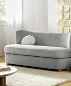 Rod Modern Aesthetics Loveseat with Thick Seat Cushion