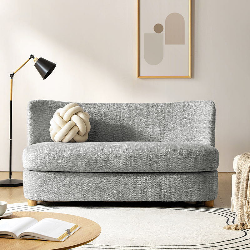 Rod Modern Aesthetics Loveseat with Thick Seat Cushion