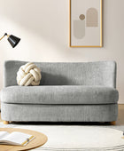 Rod Modern Aesthetics Loveseat with Thick Seat Cushion