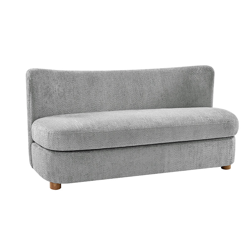 Rod Modern Aesthetics Loveseat with Thick Seat Cushion