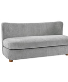 Rod Modern Aesthetics Loveseat with Thick Seat Cushion