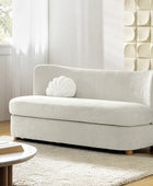 Rod Modern Aesthetics Loveseat with Thick Seat Cushion