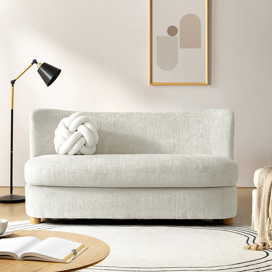 Rod Modern Aesthetics Loveseat with Thick Seat Cushion