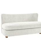 Rod Modern Aesthetics Loveseat with Thick Seat Cushion