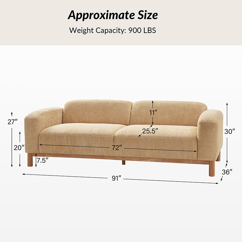 Diego Modern Low-Profile Living Room Sofa