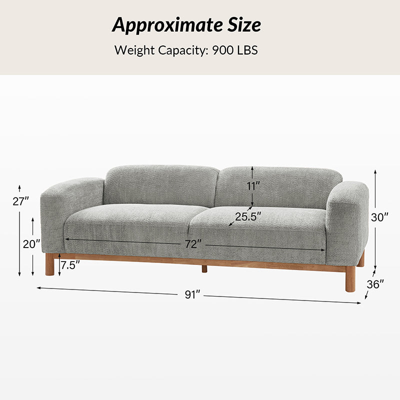 Diego Modern Low-Profile Living Room Sofa