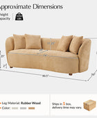 Urtuna Modern Sofa with 4 Pillows – Comfortable, Stylish, and Perfect for Any Living Room