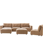 Memosa Modular Deep Seating Sectional Sofa - Cloud-Like Comfort with Memory Foam Cushions