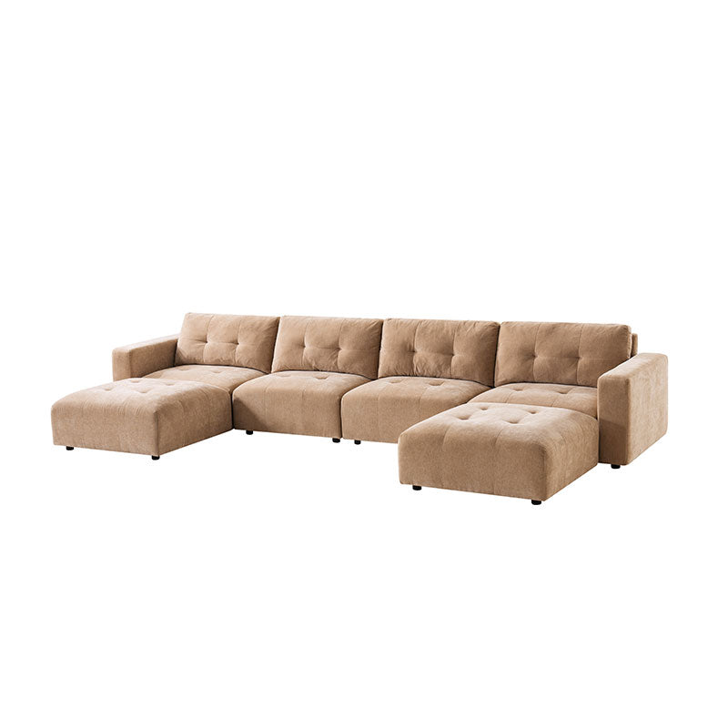 Memosa Modular Deep Seating Sectional Sofa - Cloud-Like Comfort with Memory Foam Cushions