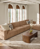 Memosa Deep-Seat Modular Sectional Sofa with Memory Foam Cushions