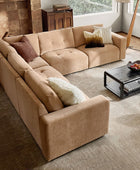 Memosa Modular Deep Seating Sectional Sofa - Cloud-Like Comfort with Memory Foam Cushions