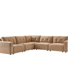 Memosa Modular Deep Seating Sectional Sofa - Cloud-Like Comfort with Memory Foam Cushions