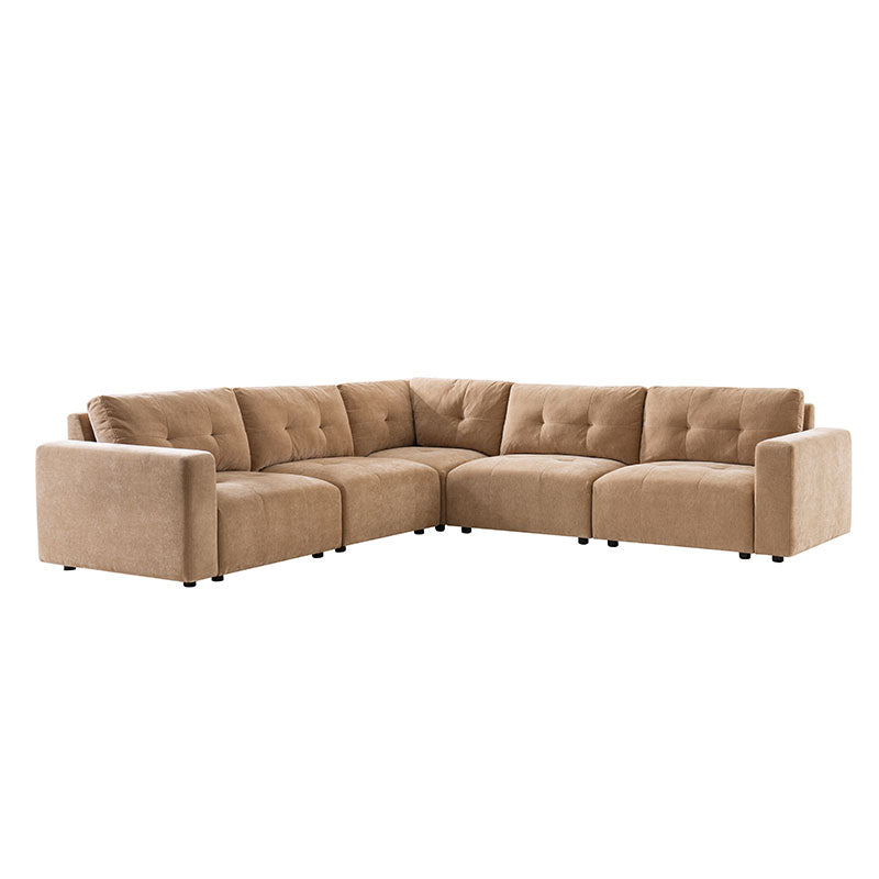 Memosa Modular Deep Seating Sectional Sofa - Cloud-Like Comfort with Memory Foam Cushions