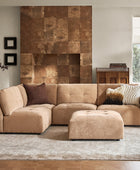 Memosa Modular Deep Seating Sectional Sofa - Cloud-Like Comfort with Memory Foam Cushions