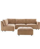 Memosa Modular Deep Seating Sectional Sofa - Cloud-Like Comfort with Memory Foam Cushions