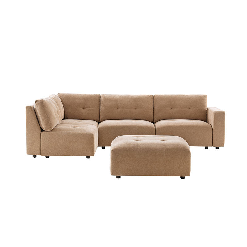 Memosa Modular Deep Seating Sectional Sofa - Cloud-Like Comfort with Memory Foam Cushions
