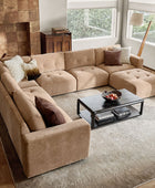 Memosa Modular Deep Seating Sectional Sofa - Cloud-Like Comfort with Memory Foam Cushions