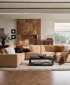 Memosa Modular Deep Seating Sectional Sofa - Cloud-Like Comfort with Memory Foam Cushions