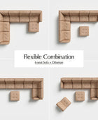 Memosa Modular Deep Seating Sectional Sofa - Cloud-Like Comfort with Memory Foam Cushions