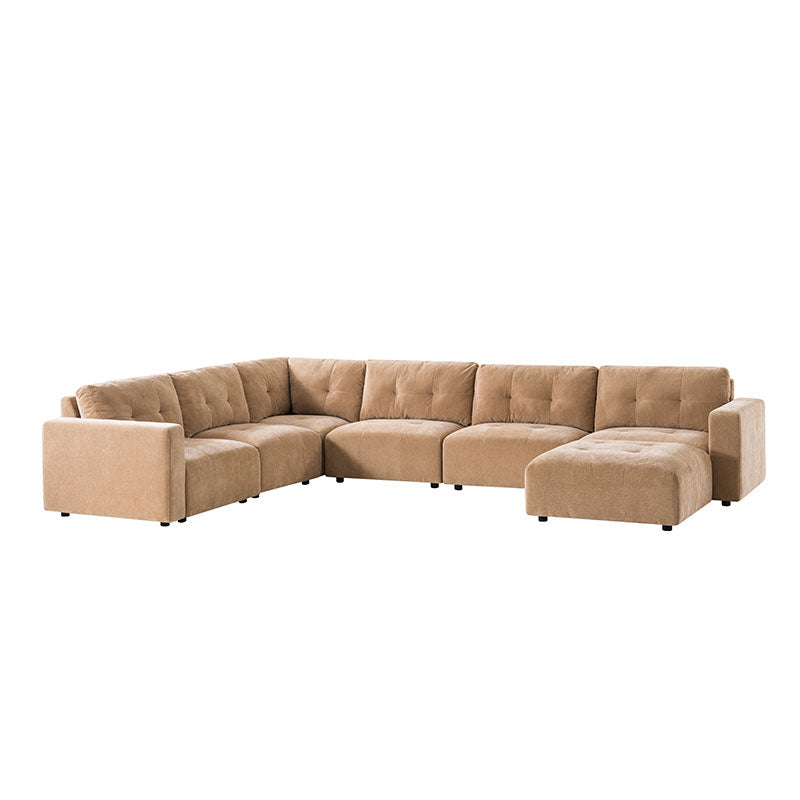 Memosa Modular Deep Seating Sectional Sofa - Cloud-Like Comfort with Memory Foam Cushions