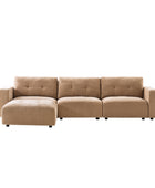 Memosa Modular Deep Seating Sectional Sofa - Cloud-Like Comfort with Memory Foam Cushions