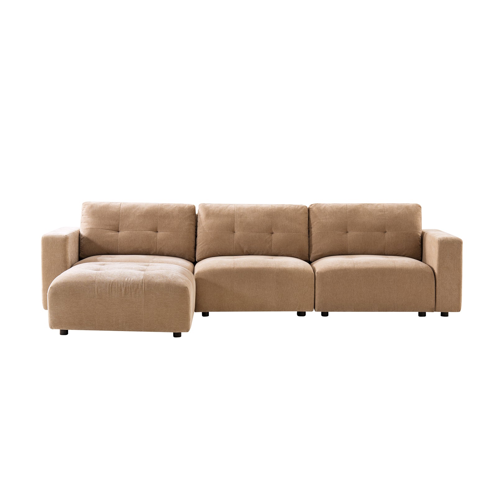 Memosa Modular Deep Seating Sectional Sofa - Cloud-Like Comfort with Memory Foam Cushions