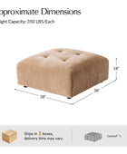 Memosa Modular Deep Seating Sectional Sofa - Cloud-Like Comfort with Memory Foam Cushions