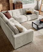 Memosa Modular Deep Seating Sectional Sofa - Cloud-Like Comfort with Memory Foam Cushions