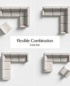 Memosa Modular Deep Seating Sectional Sofa - Cloud-Like Comfort with Memory Foam Cushions