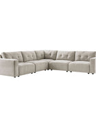 Memosa Modular Deep Seating Sectional Sofa - Cloud-Like Comfort with Memory Foam Cushions