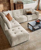 Memosa Modular Deep Seating Sectional Sofa - Cloud-Like Comfort with Memory Foam Cushions