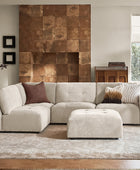Memosa Modular Deep Seating Sectional Sofa - Cloud-Like Comfort with Memory Foam Cushions