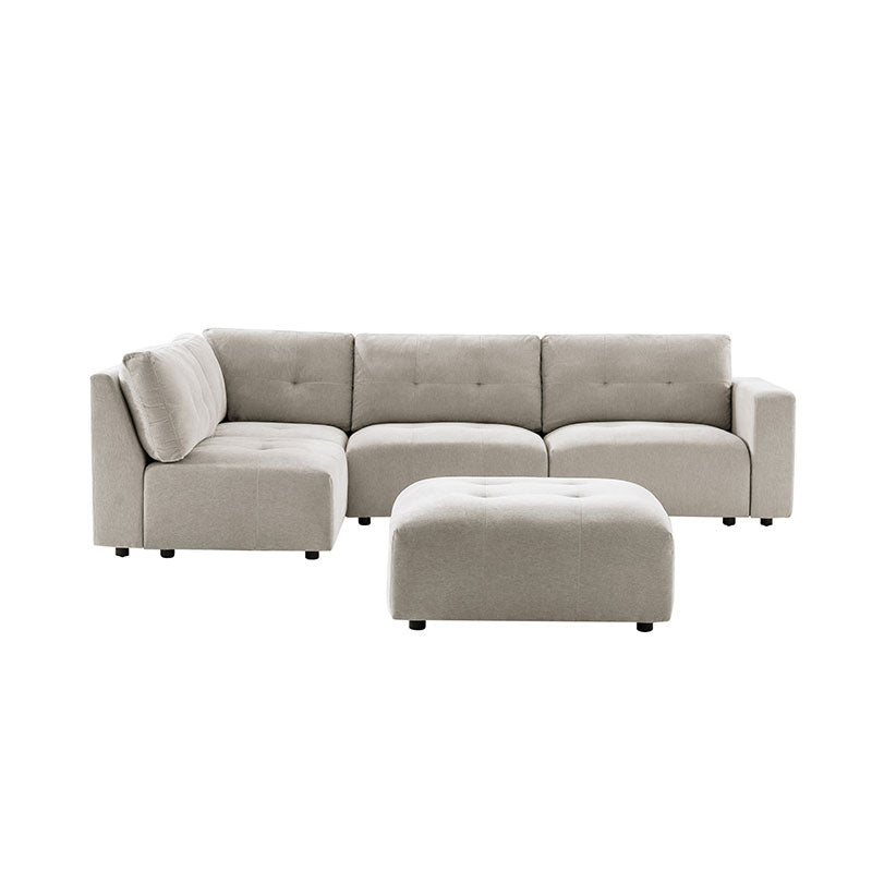 Memosa Modular Deep Seating Sectional Sofa - Cloud-Like Comfort with Memory Foam Cushions