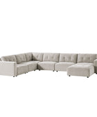 Memosa Modular Deep Seating Sectional Sofa - Cloud-Like Comfort with Memory Foam Cushions