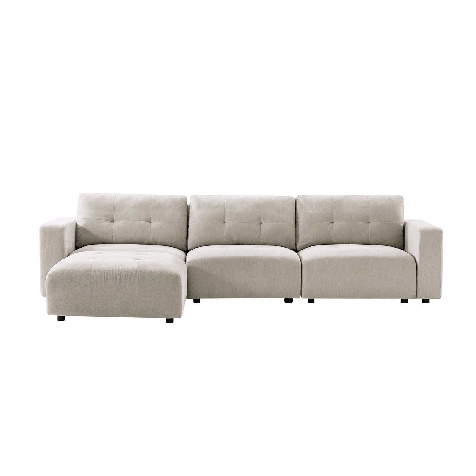 Memosa Modular Deep Seating Sectional Sofa - Cloud-Like Comfort with Memory Foam Cushions
