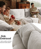 Memosa Modular Deep Seating Sectional Sofa - Cloud-Like Comfort with Memory Foam Cushions