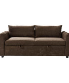 Madena Rounded Categorized Storage Loveseats Sofa