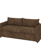 Madena Rounded Categorized Storage Loveseats Sofa