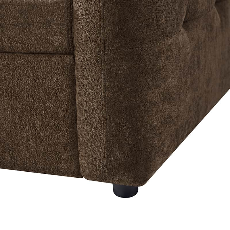 Madena Rounded Categorized Storage Loveseats Sofa