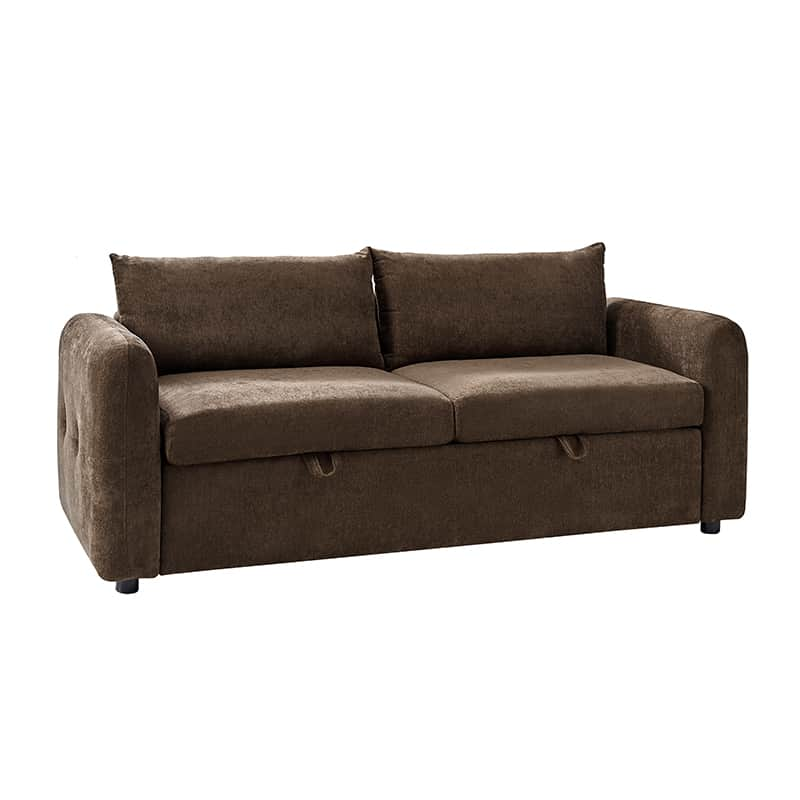 Madena Rounded Categorized Storage Loveseats Sofa